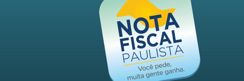 Arte com o logotipo da Nota Fiscal Paulista
