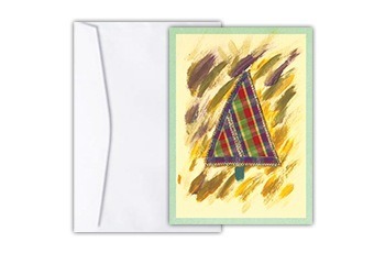 Cartão de Natal Árvore triangular - Apabex